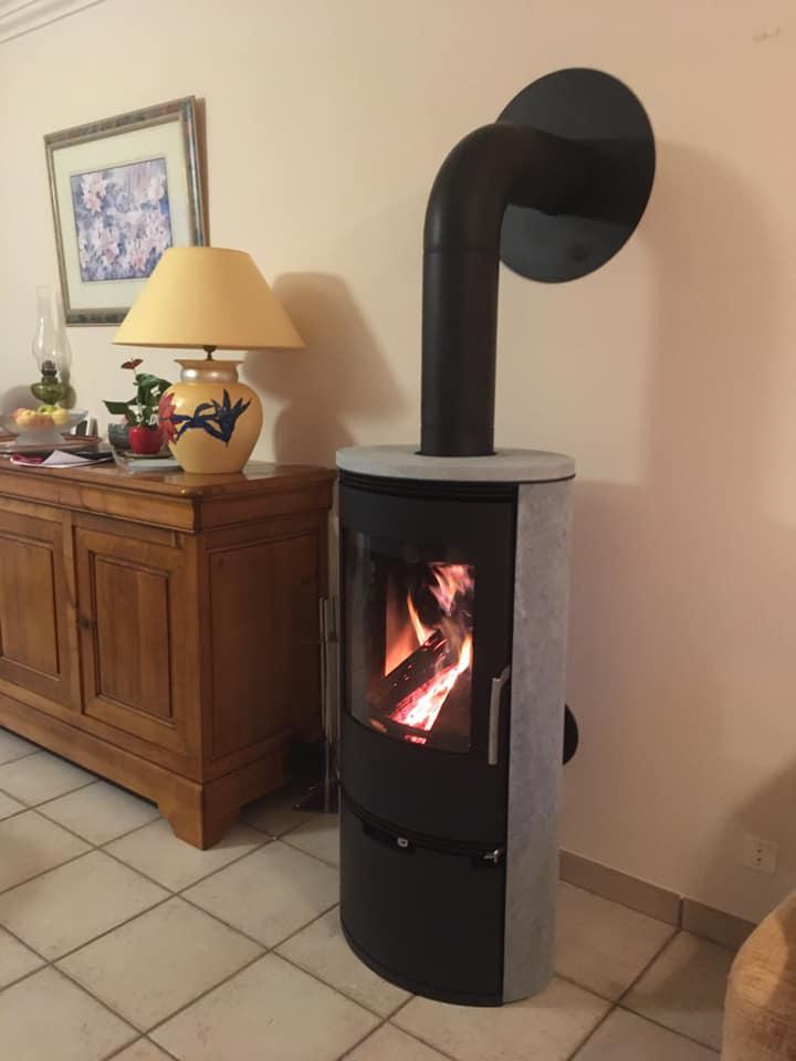 Pose d'un poêle