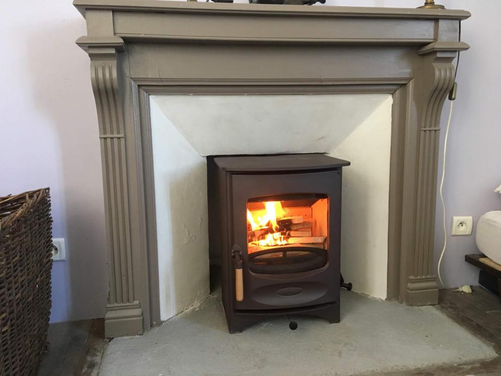 Pose d'un poêle à bois Pose d'un poêle à bois