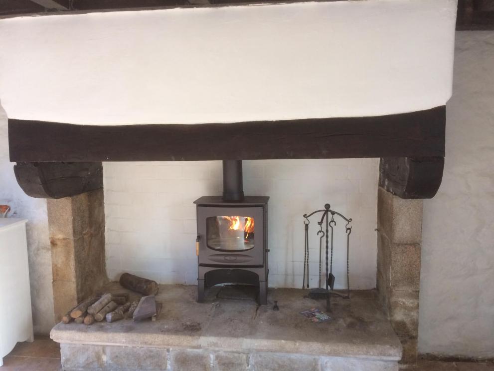 Pose d'un poêle à bois Pose d'un poêle à bois