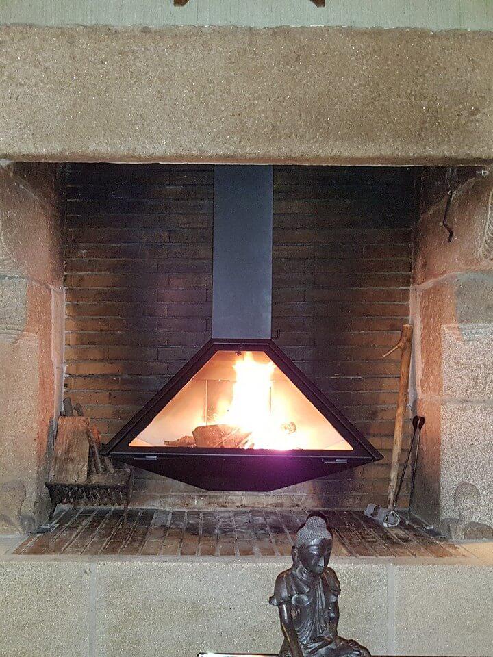 Pose d'une cheminée à Fouesnant