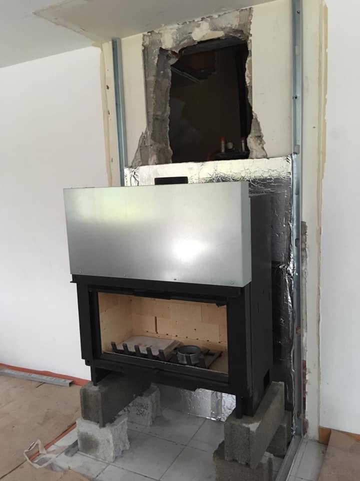 Pose d'une cheminée Pose d'une cheminée