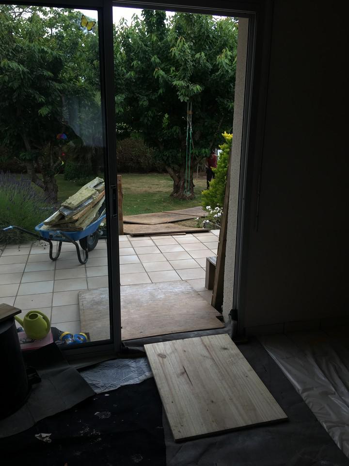 Pose d'une cheminée