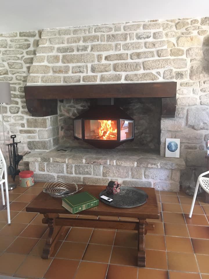 Pose d'une cheminée à Penmarc'h