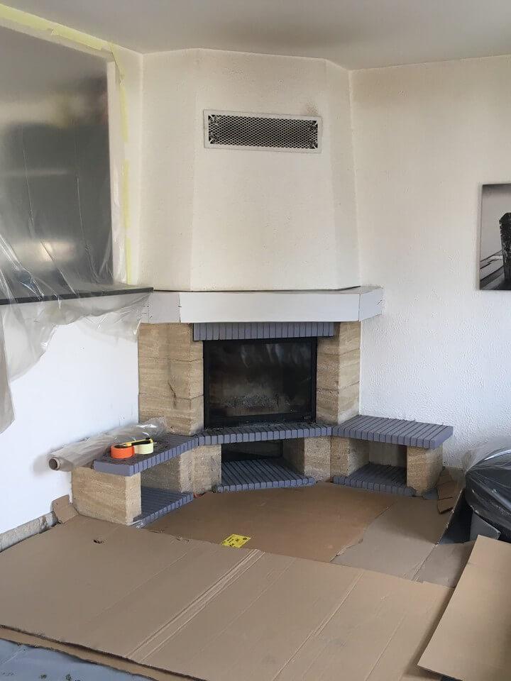 pose d'une cheminée