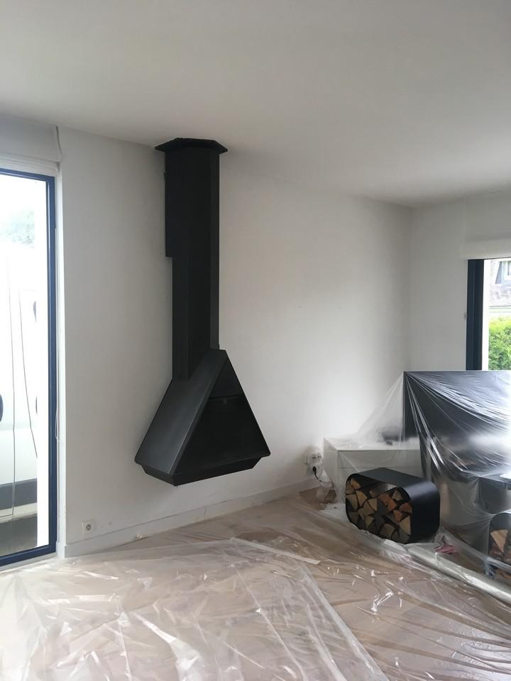 pose d'une cheminée