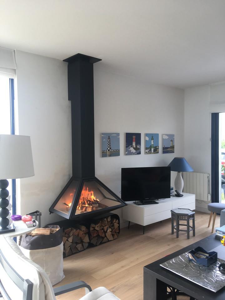 pose d'une cheminée