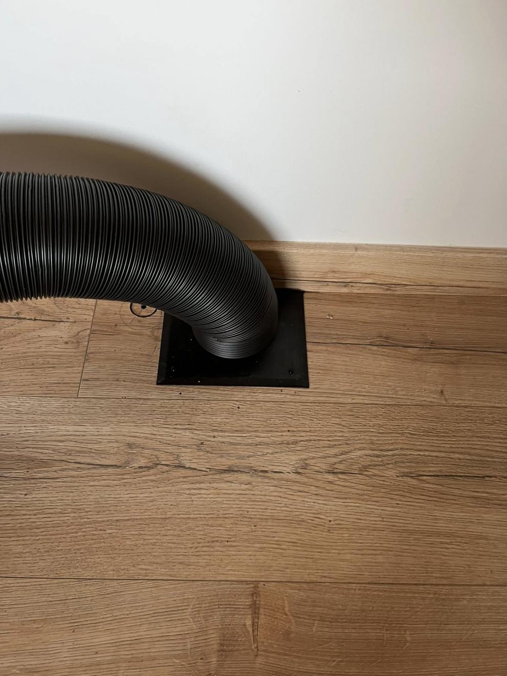 Pose d'un poêle à Saint-Yvi