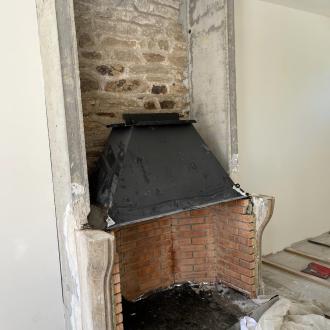 Pose d'une cheminée à Fouesnant